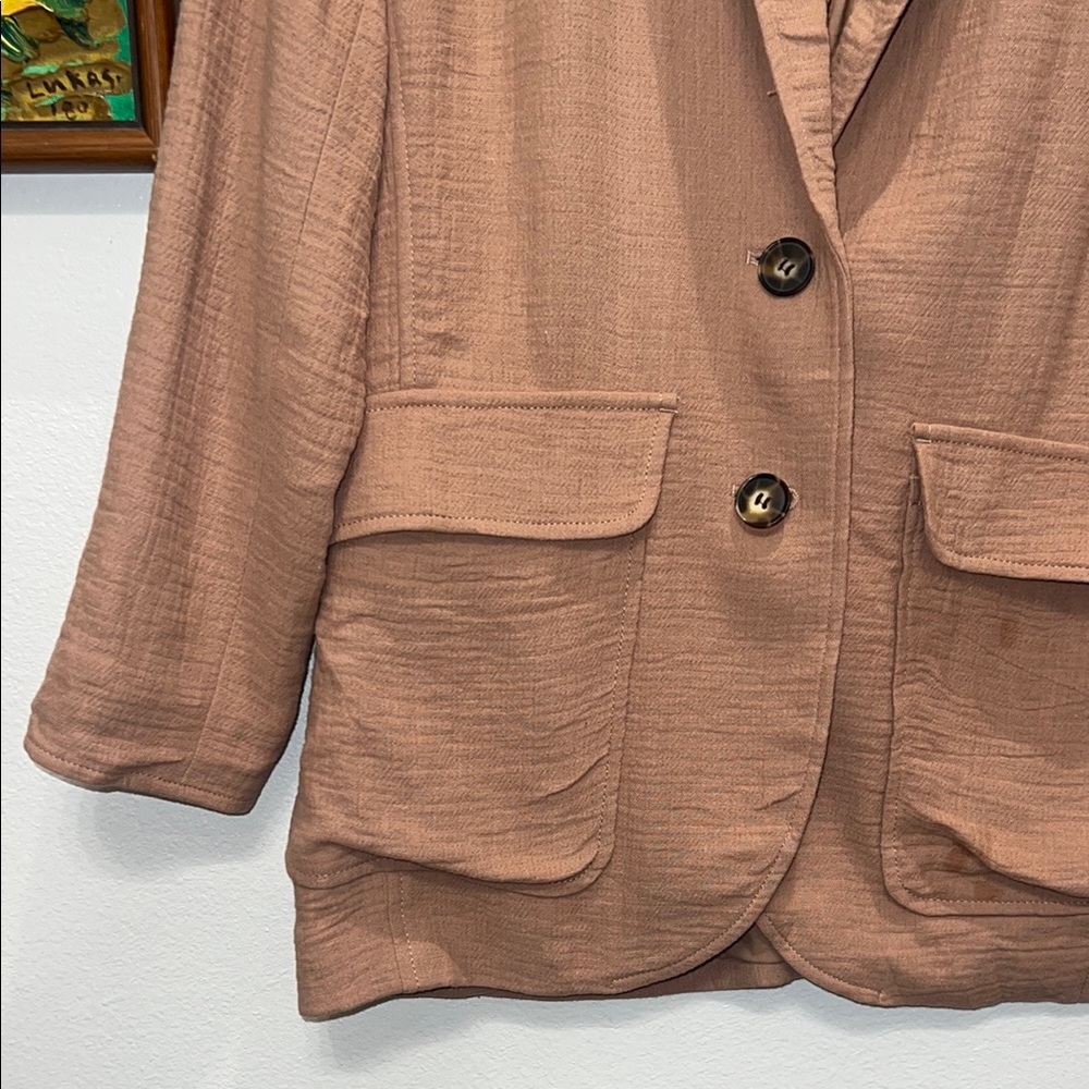 Madewell Larsen Relaxed Linen Blend Blazer - Picture 6 of 8